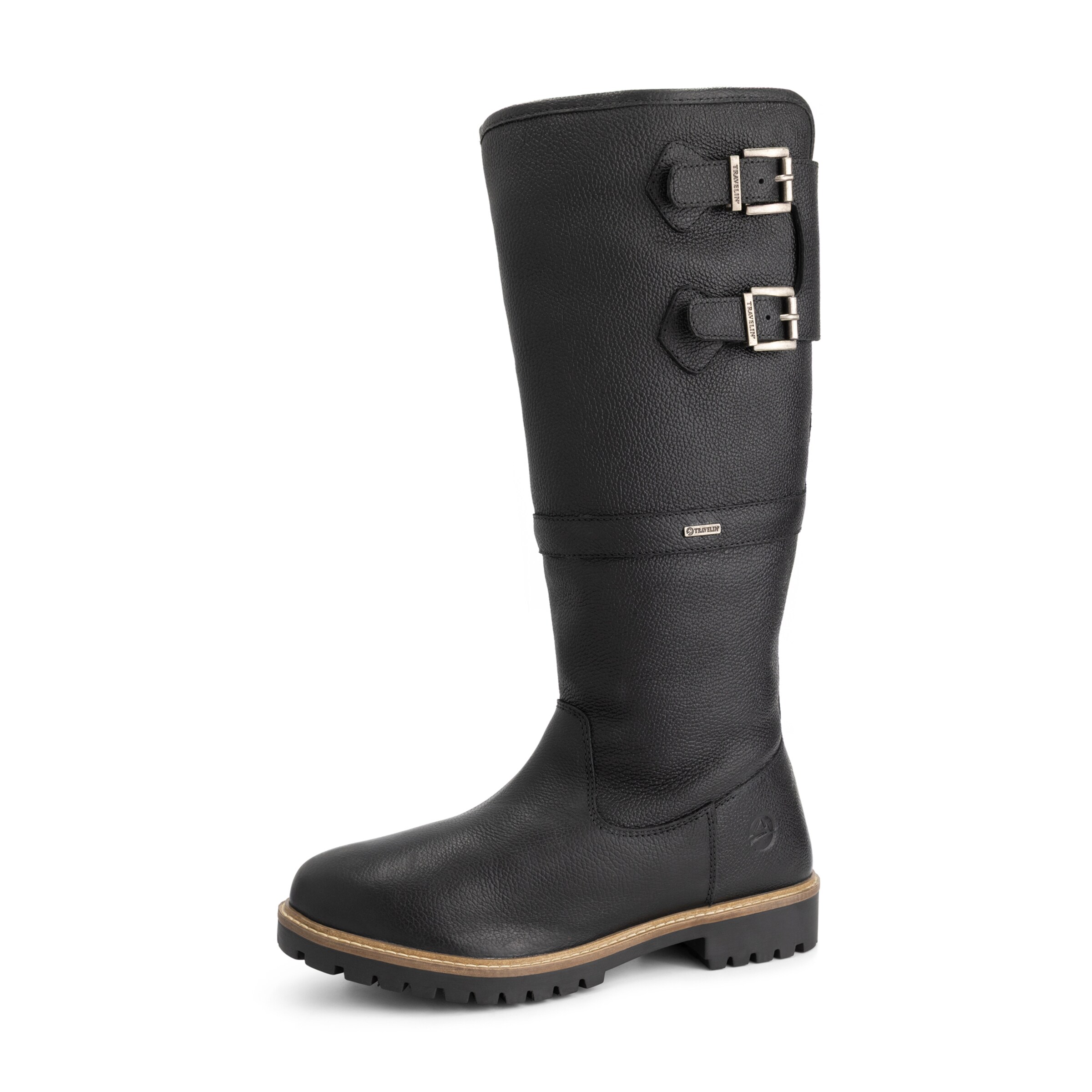 Travelin Boots 'Kodiak' i sort: forside