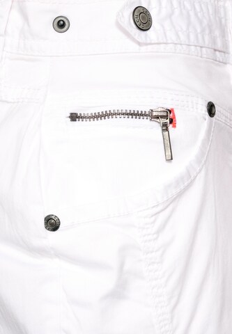 CECIL Normální Kalhoty – bílá