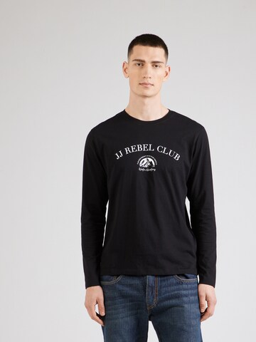JJ Rebel - Camisa 'JREBANDREW' em preto: frente