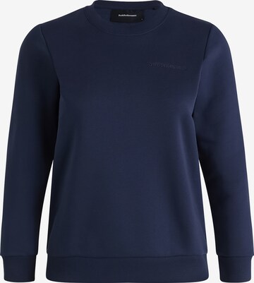 PEAK PERFORMANCE Sweatshirt Pullover 'Crew' in Blau: predná strana