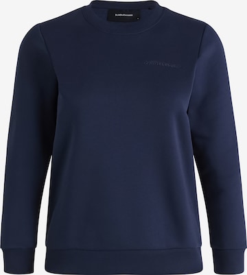 PEAK PERFORMANCE Sweatshirt 'Crew' in Blauw: voorkant