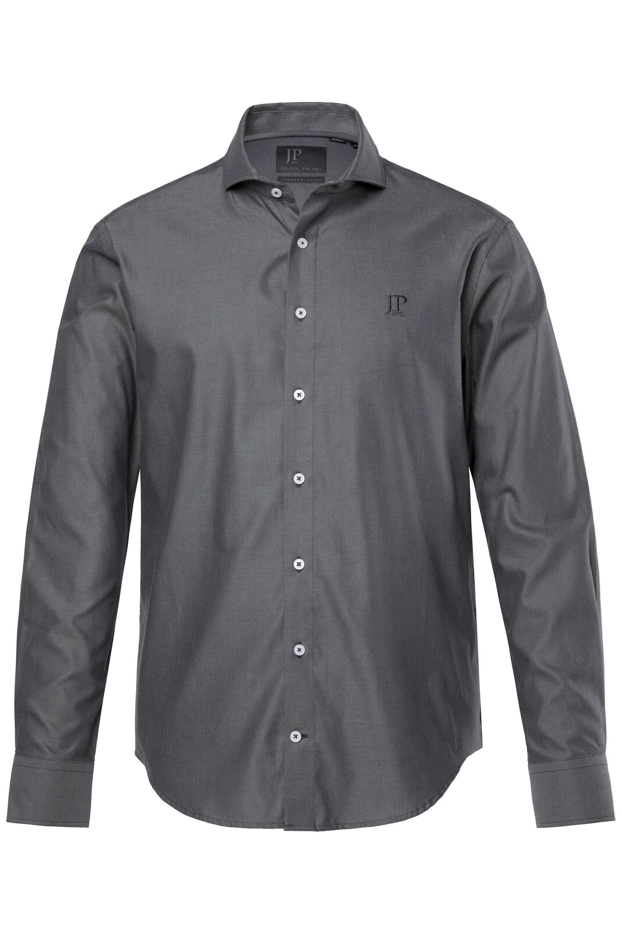 JP1880 Regular fit Button Up Shirt in Grey: front