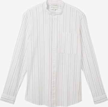 TOM TAILOR DENIM Regular fit Button Up Shirt in White: front