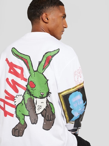 HUGO Sweatshirt 'Dirabbilon' in White