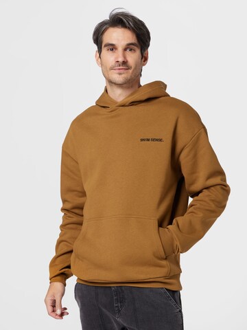 9N1M SENSE Sweatshirt 'EARTH' in Brown: front