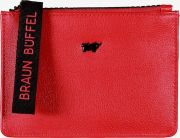 Portamonete 'Capri Mini' di Braun Büffel in rosso: frontale