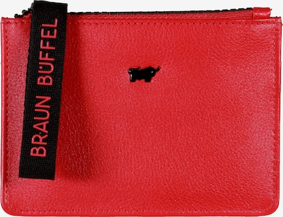 Braun Büffel Lederbörse 'Capri Mini' in rot / schwarz, Produktansicht