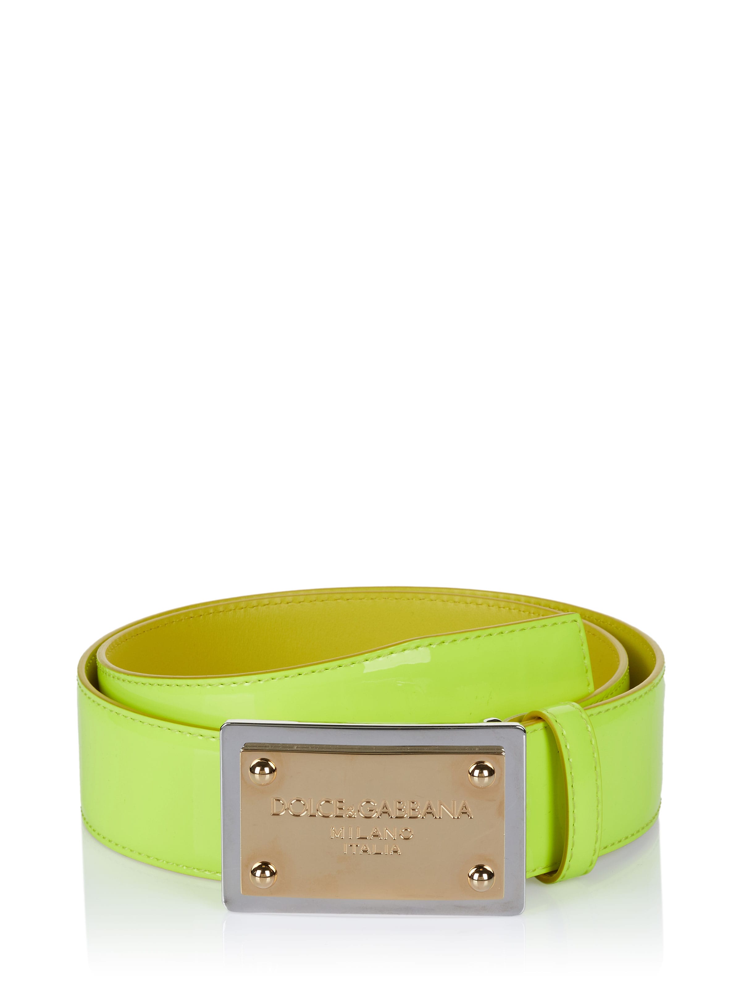 DOLCE & GABBANA Belt in Yellow: front
