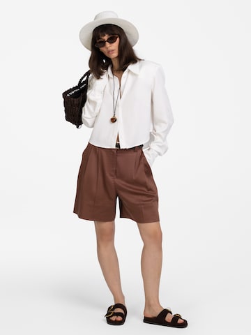 Camicia da donna 'Tina' di mandragora in bianco