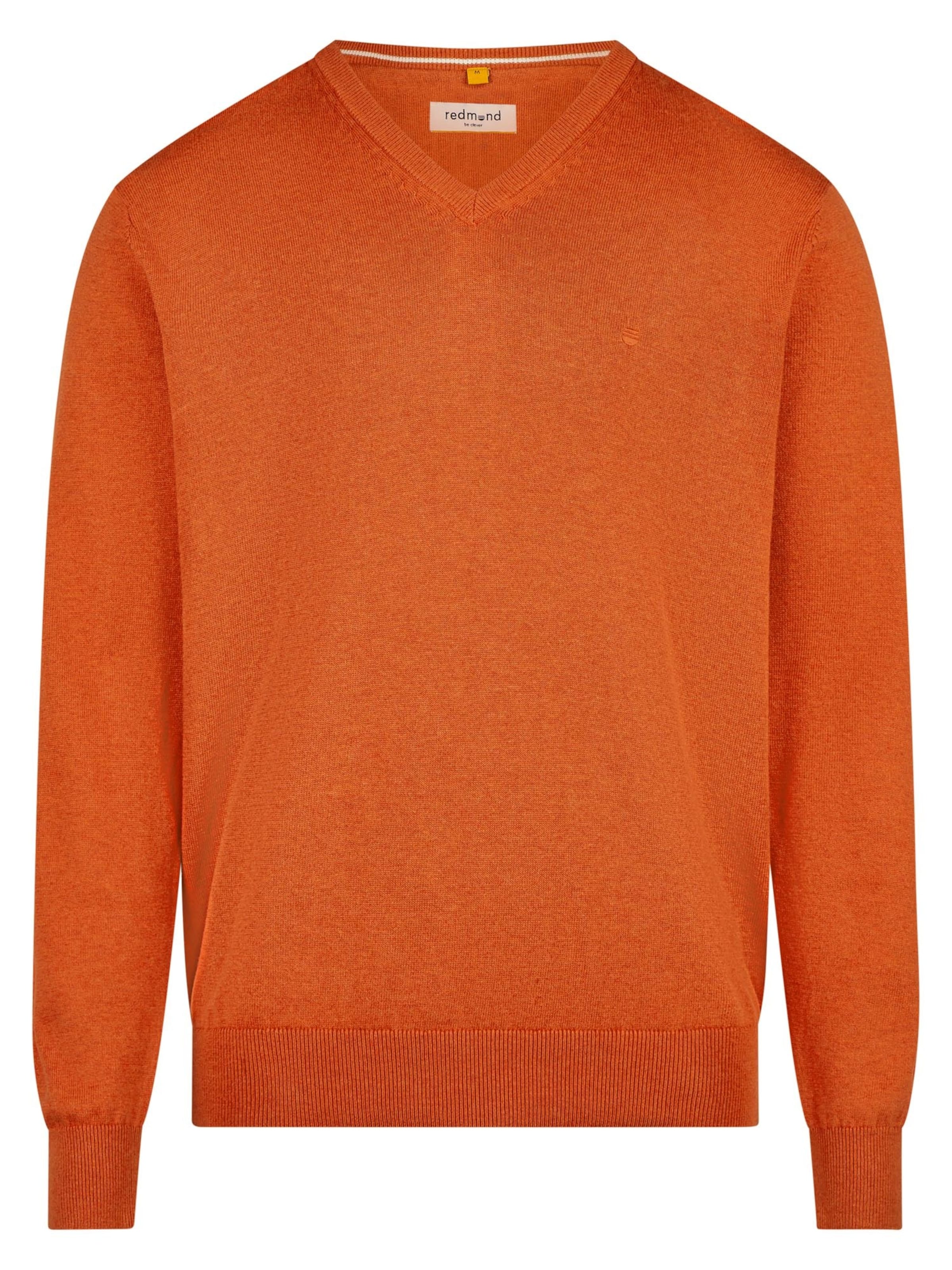 redmond Pullover 'Basic'‌‌‌‌‌‌‌ in Orange: Vorderseite