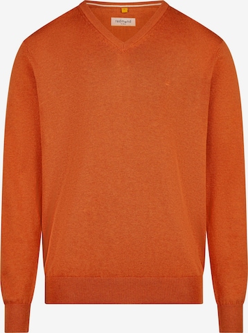 redmond Pullover 'Basic' in Orange: Vorderseite