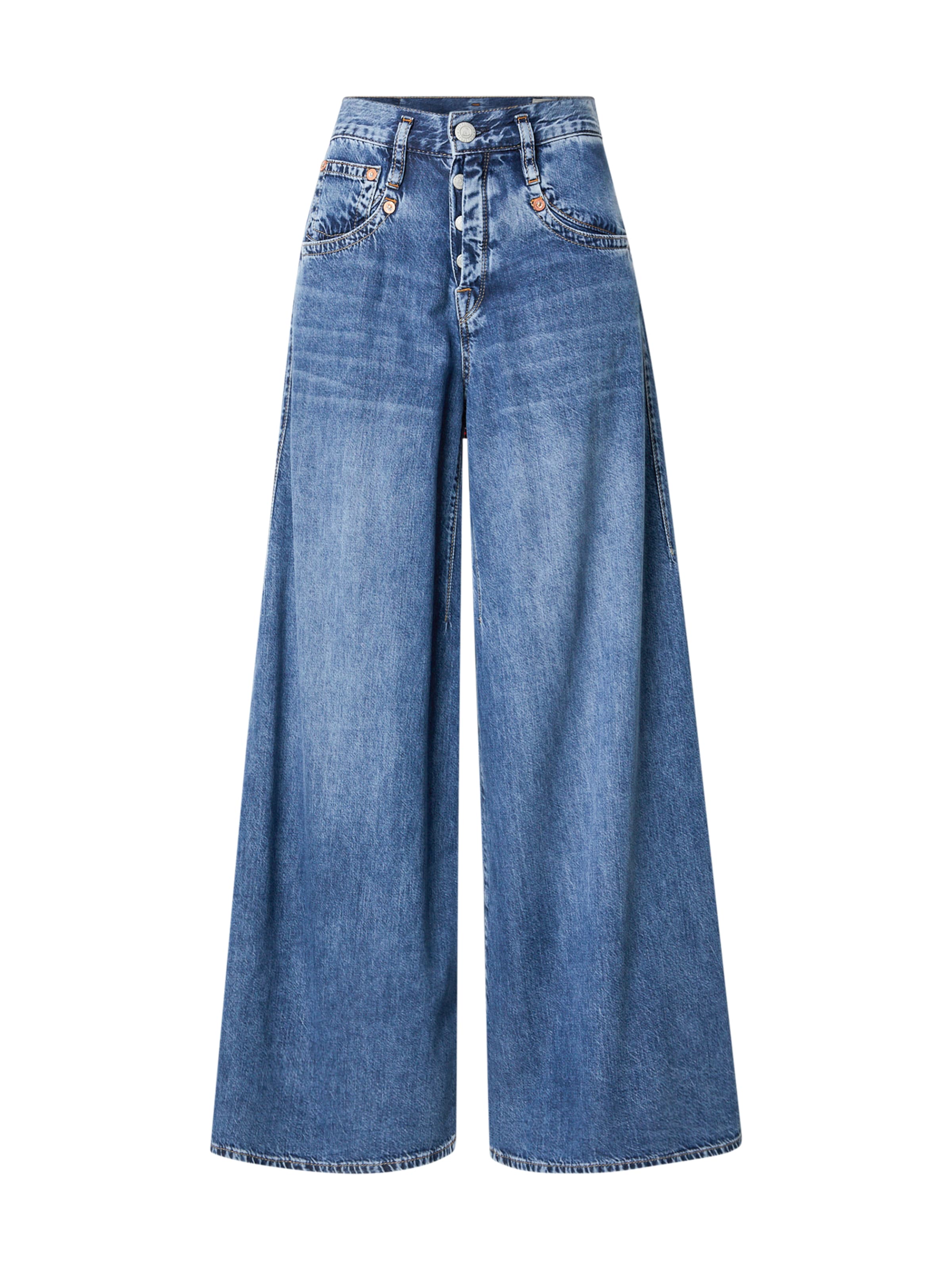 Herrlicher Wide Leg Jeans 'Shyra' i blå: forside