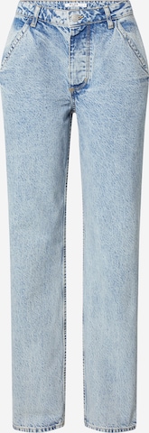 NA-KD Regular Jeans in Blue: front