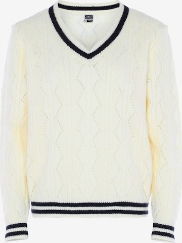 DreiMaster Maritim Sweater in White: front