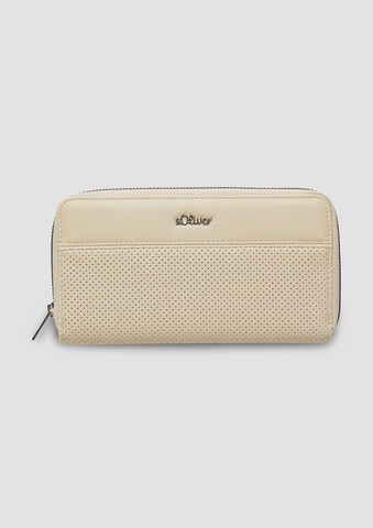 s.Oliver Wallet in Beige: front