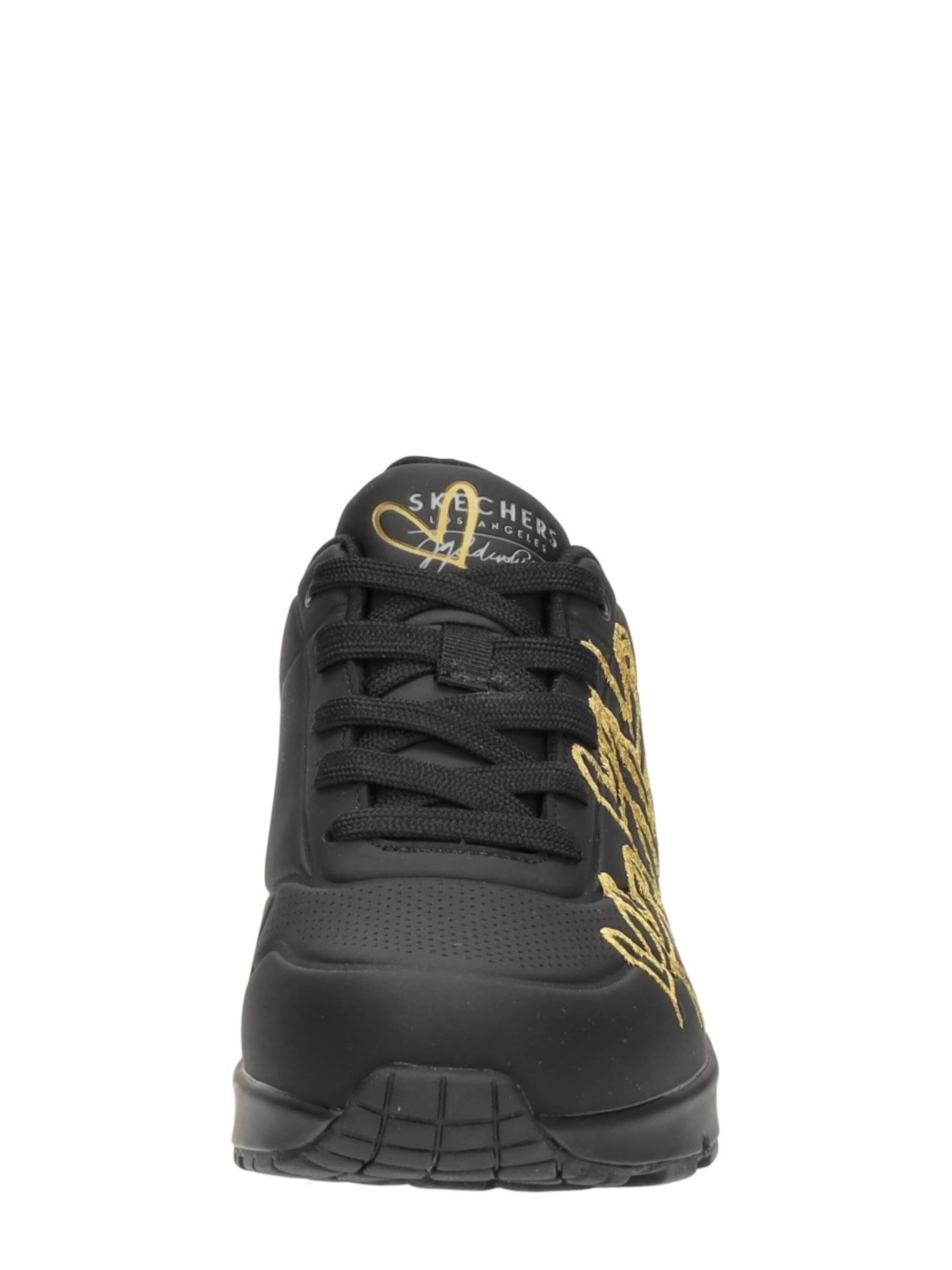 SKECHERS Sneakers laag 'Uno-Golden Heart' in Zwart