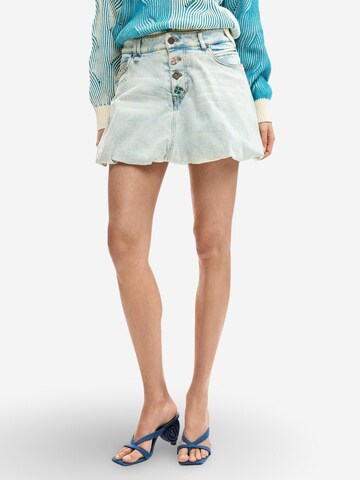 Desigual - Falda 'FAL_GLOBO 26SWFD01' en azul: frente