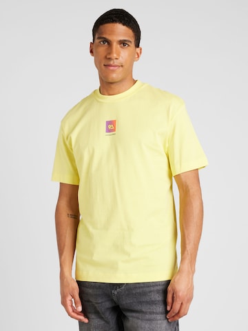 JACK & JONES T-shirt 'BEECH' i gul: framsida