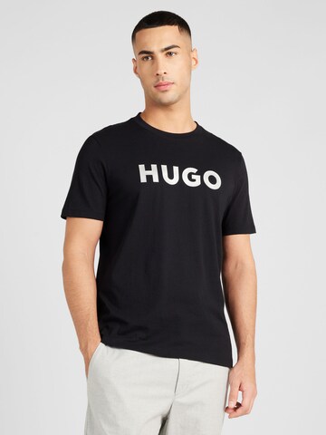 HUGO T-Shirt 'Dulivio' in Schwarz: Vorderseite