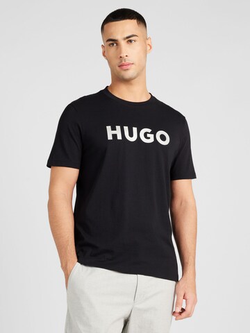 T-Shirt 'Dulivio' HUGO en noir : devant