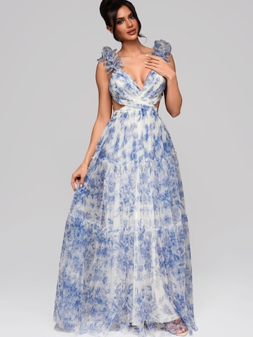 Ombre Abendkleid in Blau