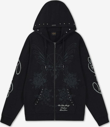 Ed Hardy Collegetakki ' Love Kills' värissä musta: etupuoli