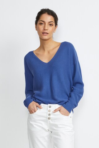Cream Pullover in Blau: predná strana