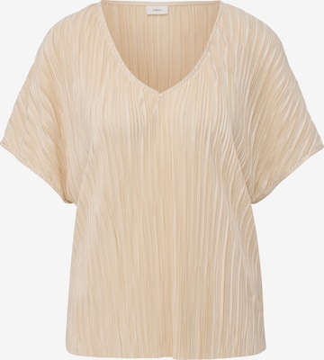 T-shirt s.Oliver BLACK LABEL en beige : devant