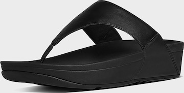 FitFlop T-Bar Sandals 'Dianette' in Black: front
