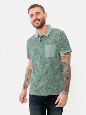 CAMEL ACTIVE Poloshirt 'Palme' in Grün