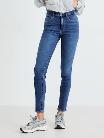 Skinny Jeans 'HIGH SKINNY' di WRANGLER in blu