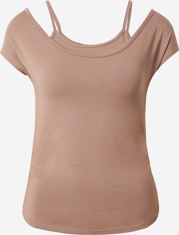 TOPSHOP T-shirt i brun: framsida