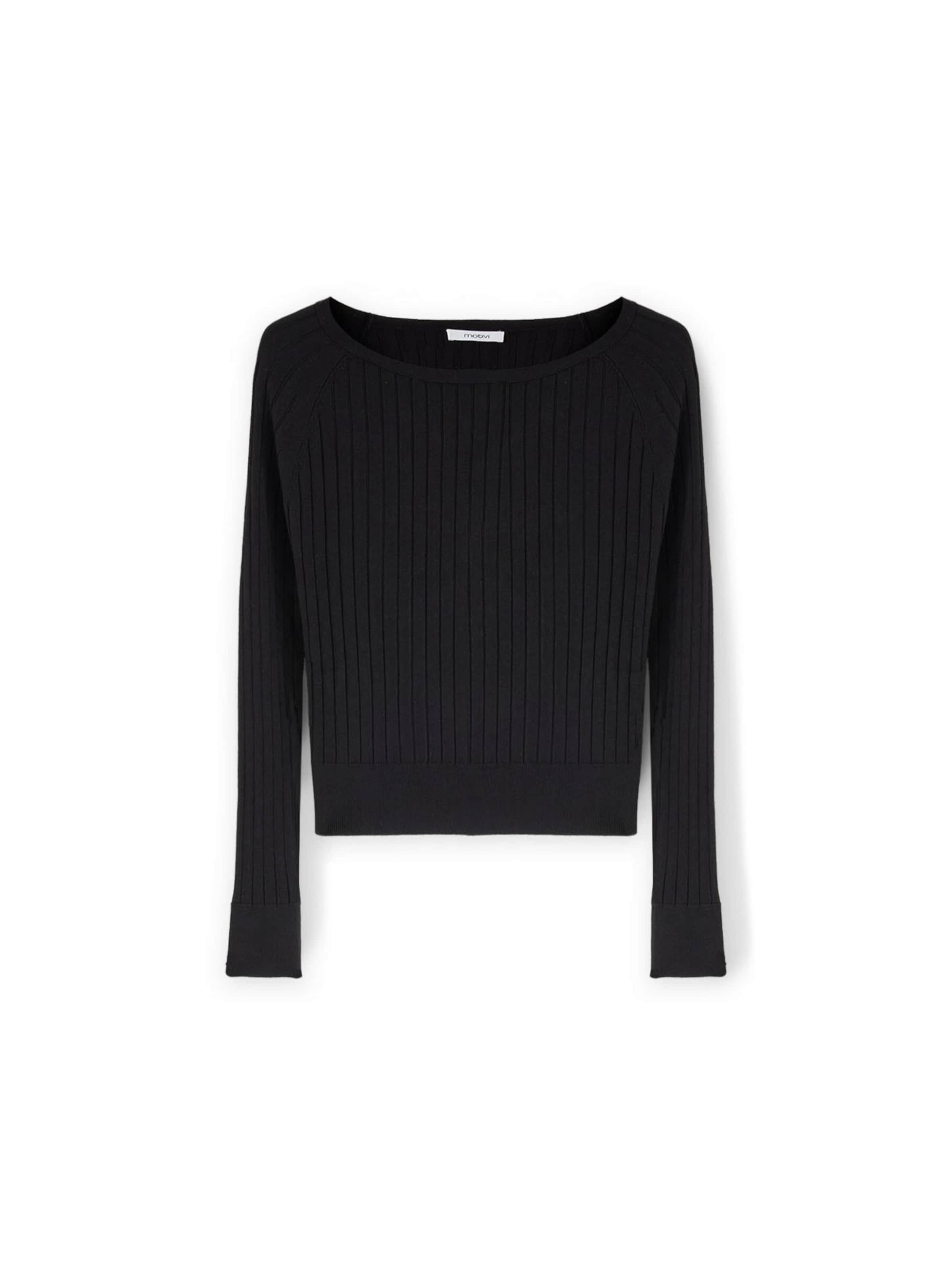 MOTIVI Pullover‌‌‌‌‌‌‌ in Schwarz: Vorderseite