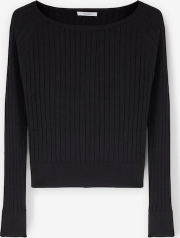 Pull-over MOTIVI en noir : devant