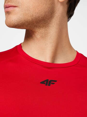 4F - Camiseta funcional en rojo