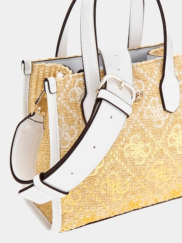 GUESS Handtasche 'Silvana' in Gelb
