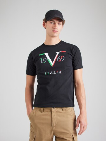 19V69 ITALIA Shirt 'PEDRO' in Black: front