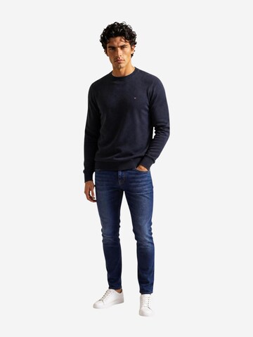 TOMMY HILFIGER Tricot 'PIMA ORG CTN CASHMERE MW0MW28046' in Zwart