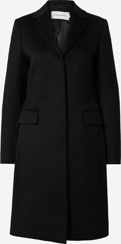 Cappotto di mezza stagione di Calvin Klein in nero: frontale