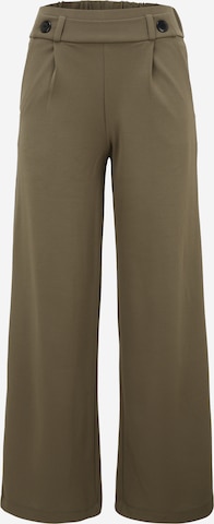 JDY Wide leg Pleat-Front Pants 'Geggo' in Green: front