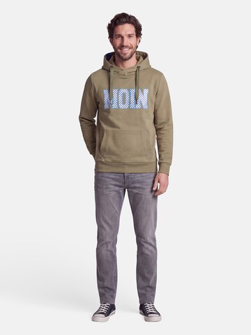 salzhaut Sweatshirt 'Heff - Moin' in Green: front