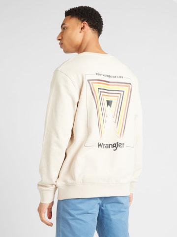 WRANGLER Sweatshirt in Wit: voorkant