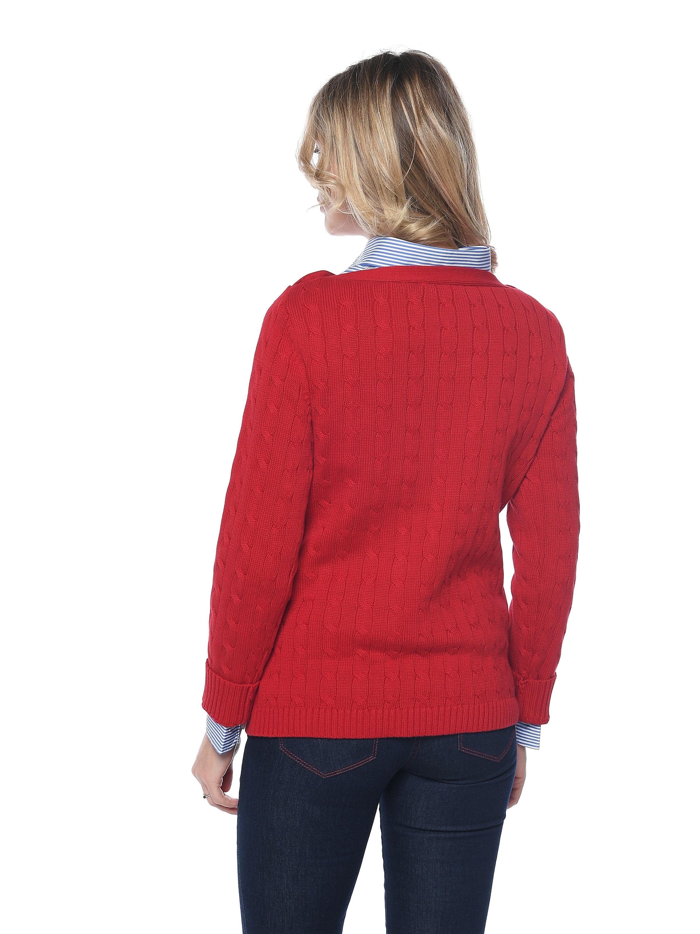 THE DRESSER Pullover in Rot