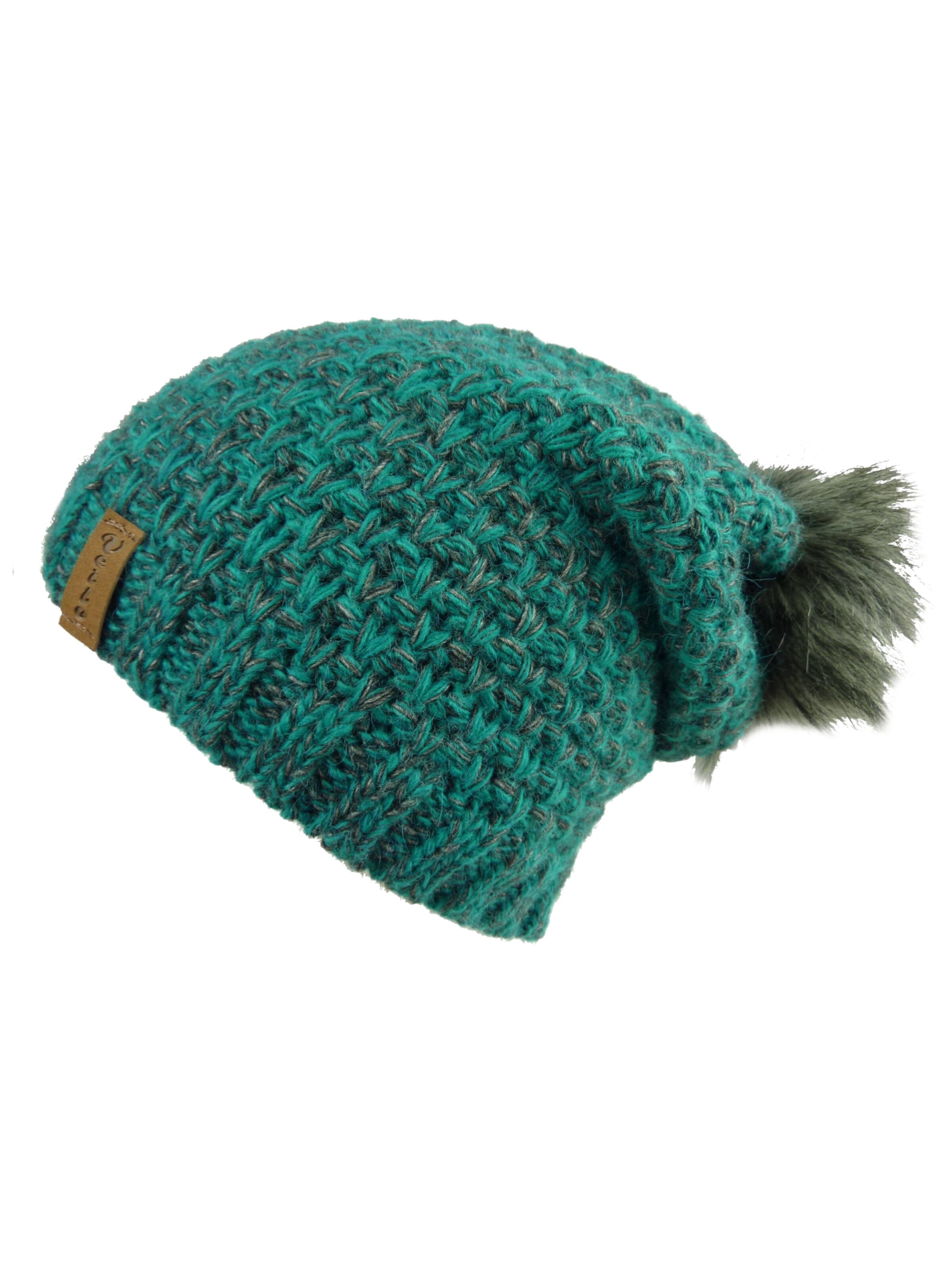 Kumixi Beanie 'Set: Mütze & Loop Schal' in Green