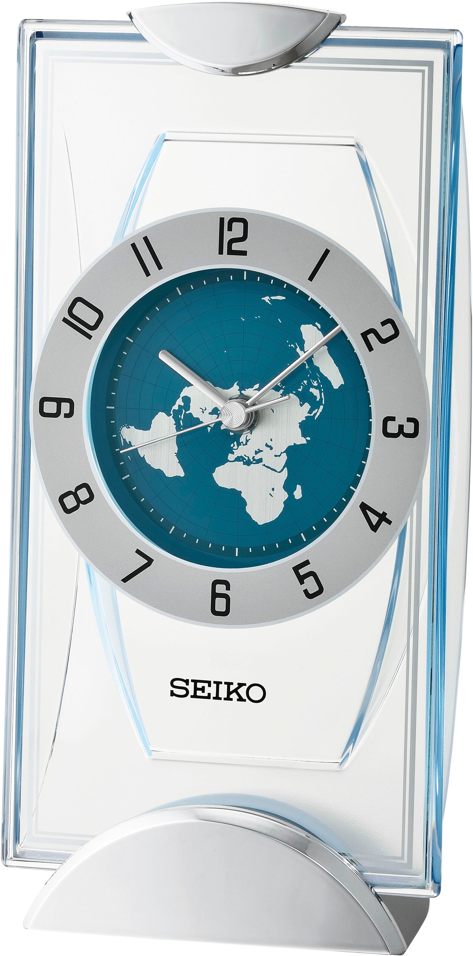 SEIKO Tischuhr in Transparent: Vorderseite