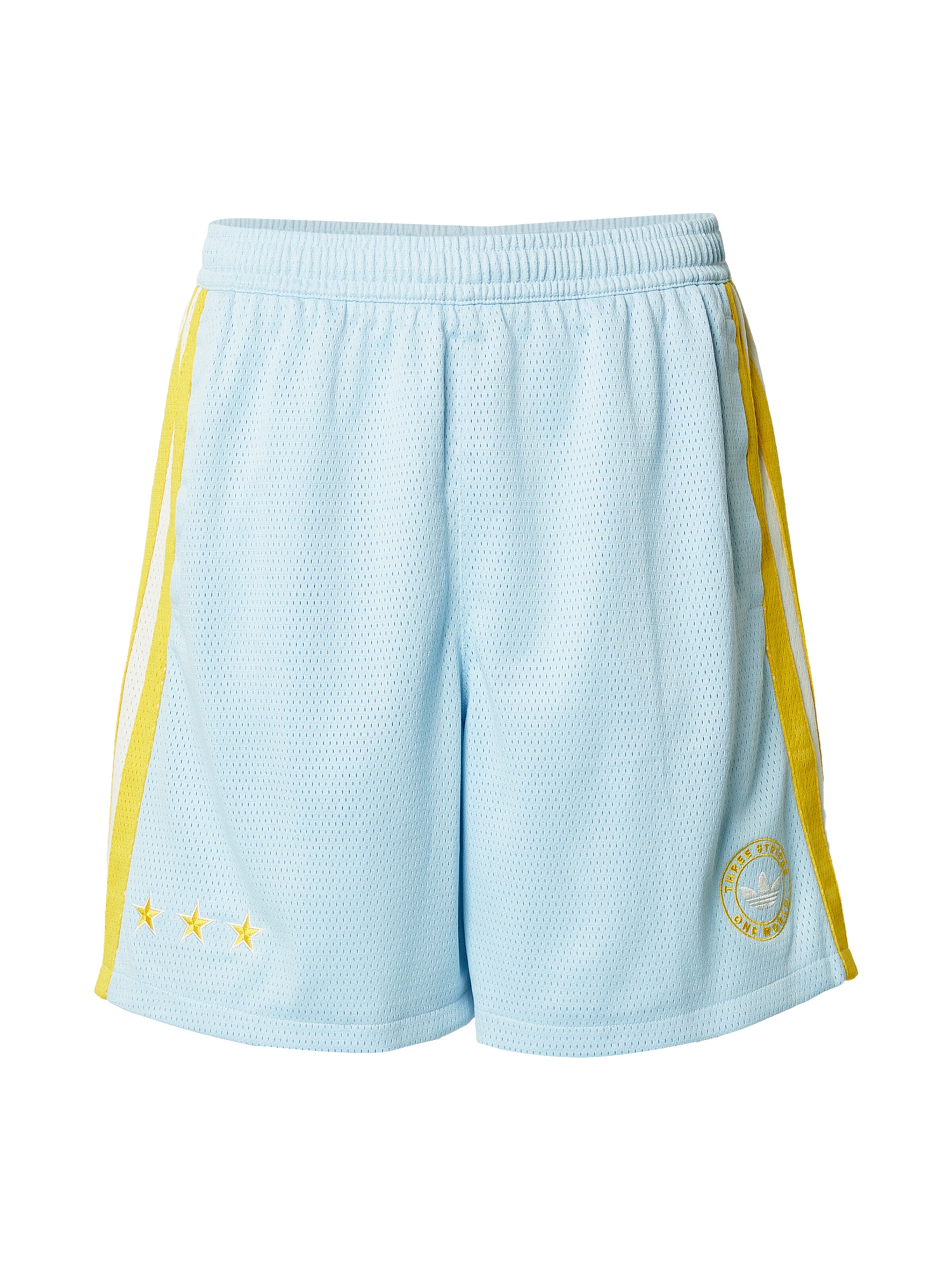 ADIDAS ORIGINALS Byxa 'SANTIAGO' i ljusblå / gul / vit, Produktvy