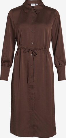 Robe-chemise VILA en marron : devant