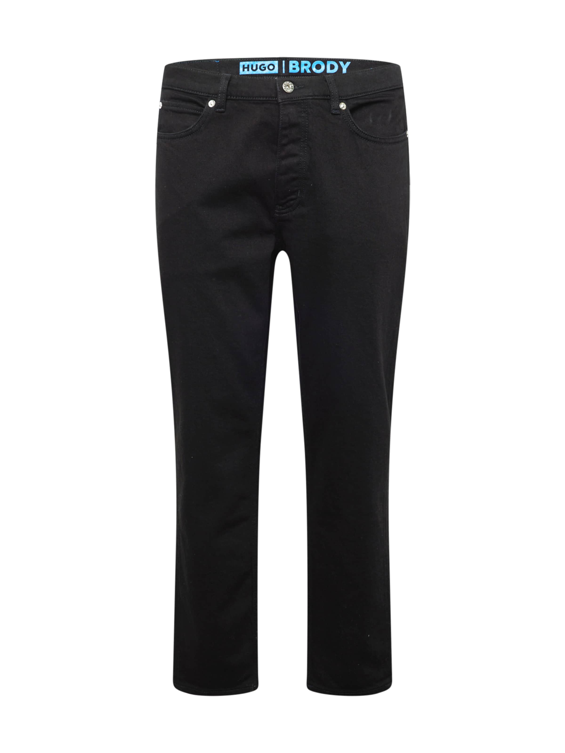 HUGO Regular Дънки 'Brody' в черно: отпред
