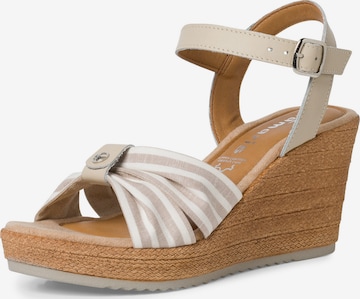 Sandales TAMARIS en beige : devant