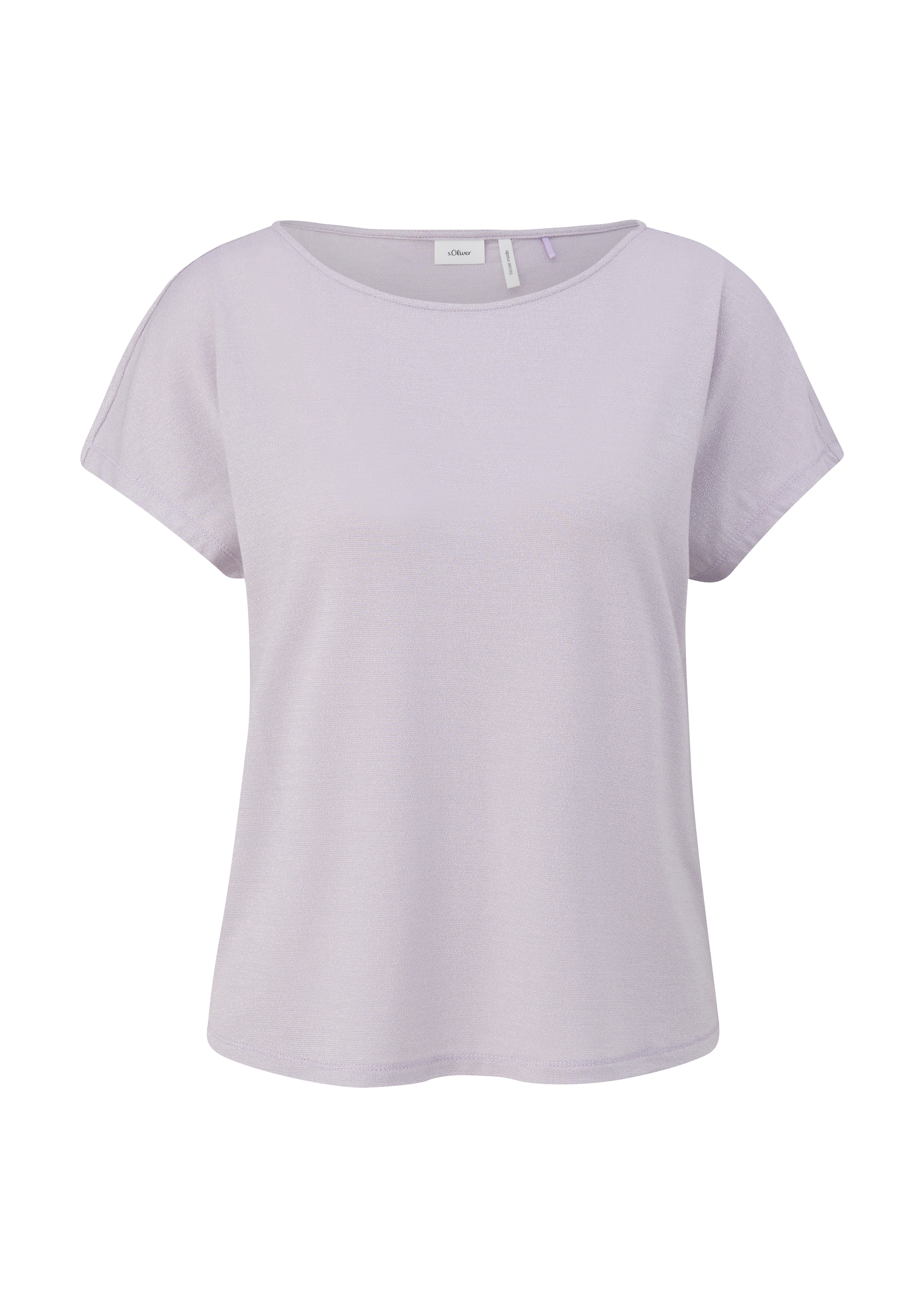 T-shirt s.Oliver BLACK LABEL en violet : devant